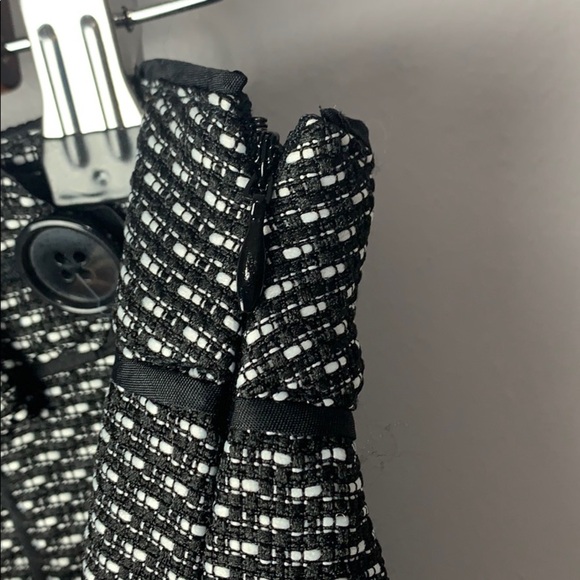 Ann Taylor Skirt Black and White Midi Mini Length Work Size 4 - Picture 5 of 6